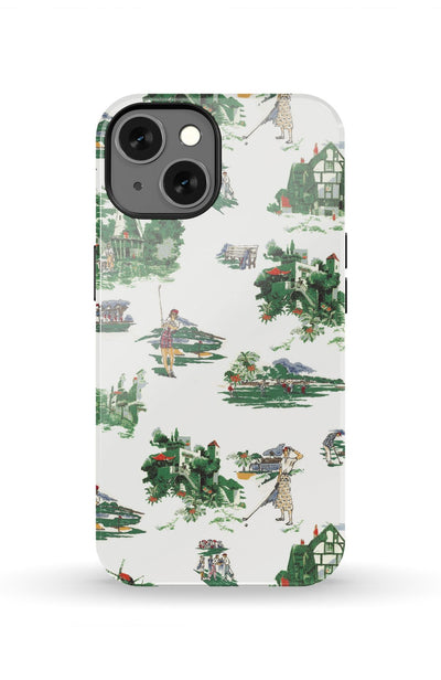 Golf Toile iPhone Case Phone Case Multi / iPhone 13 / MagSafe Tough Katie Kime