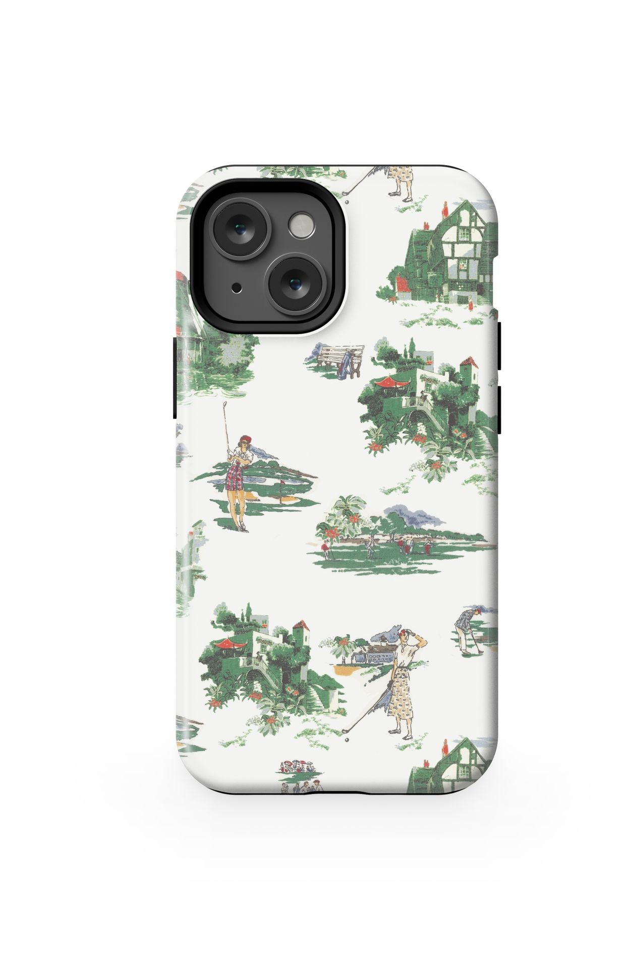 Golf Toile iPhone Case Phone Case Multi / iPhone 13 Mini / Tough Katie Kime