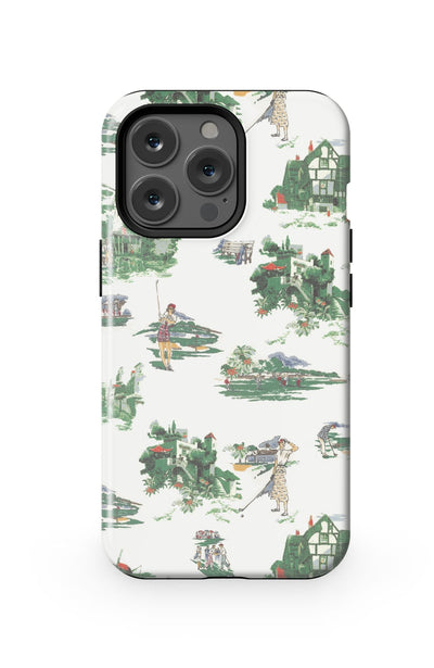 Golf Toile iPhone Case Phone Case Multi / iPhone 13 Pro / Tough Katie Kime