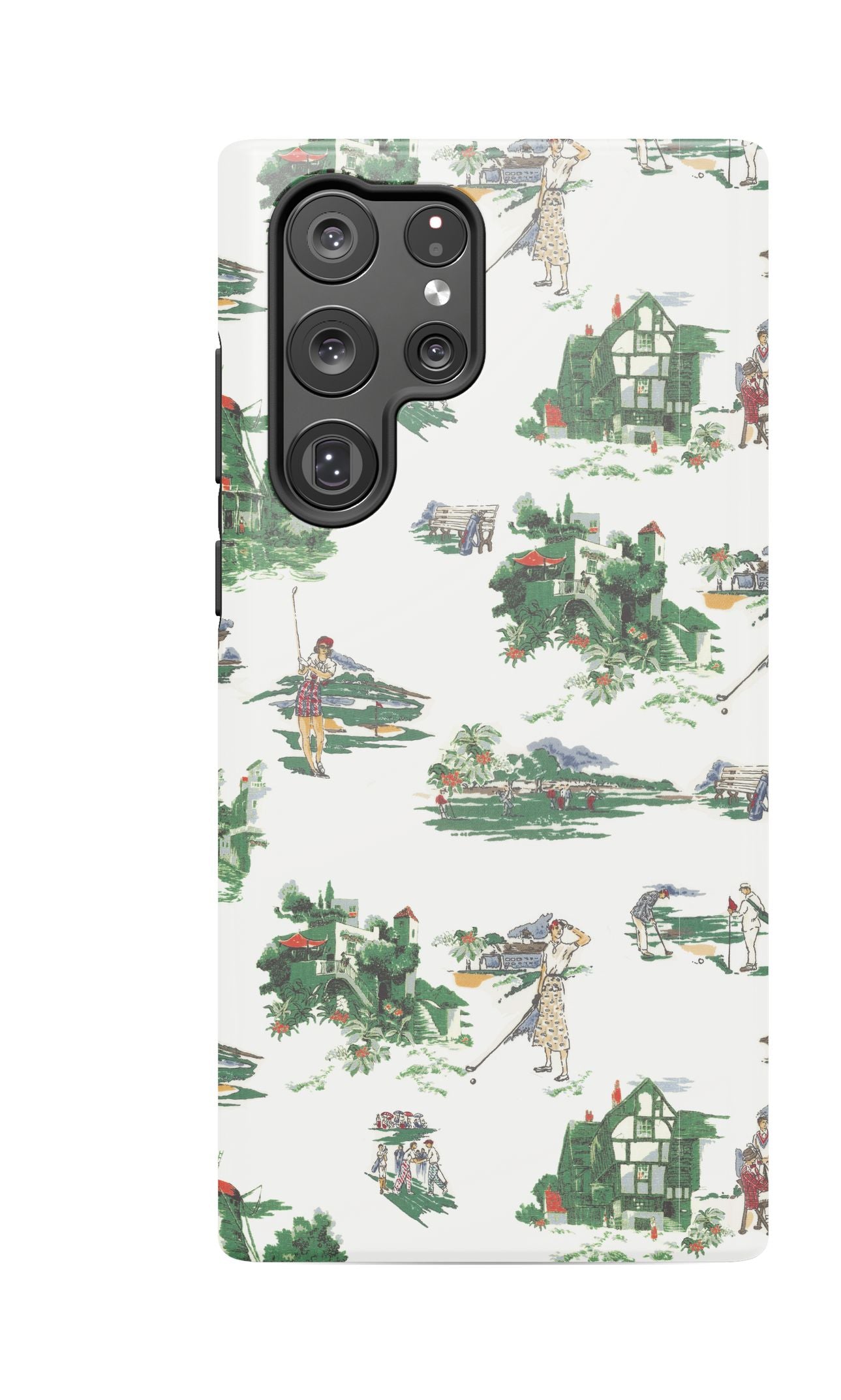 Golf Toile Samsung Phone Case Phone Case Multi / Galaxy S22 Ultra / Tough Katie Kime