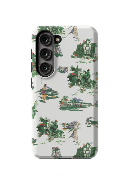 Golf Toile Samsung Phone Case Phone Case Multi / Galaxy S23 / Tough Katie Kime