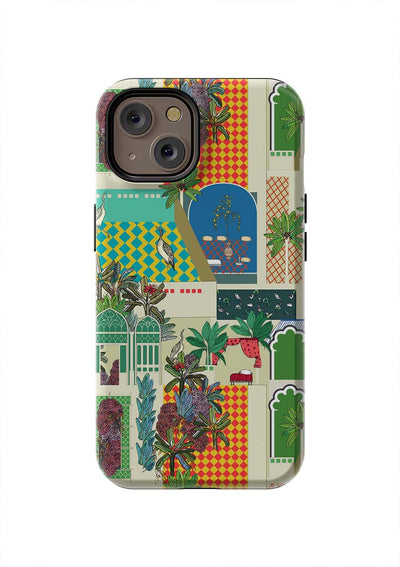 Greco Garden iPhone Case Phone Case Green / iPhone 14 / Tough Katie Kime