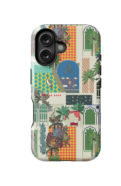 Greco Garden iPhone Case Phone Case Green / iPhone 16 / MagSafe Tough Katie Kime