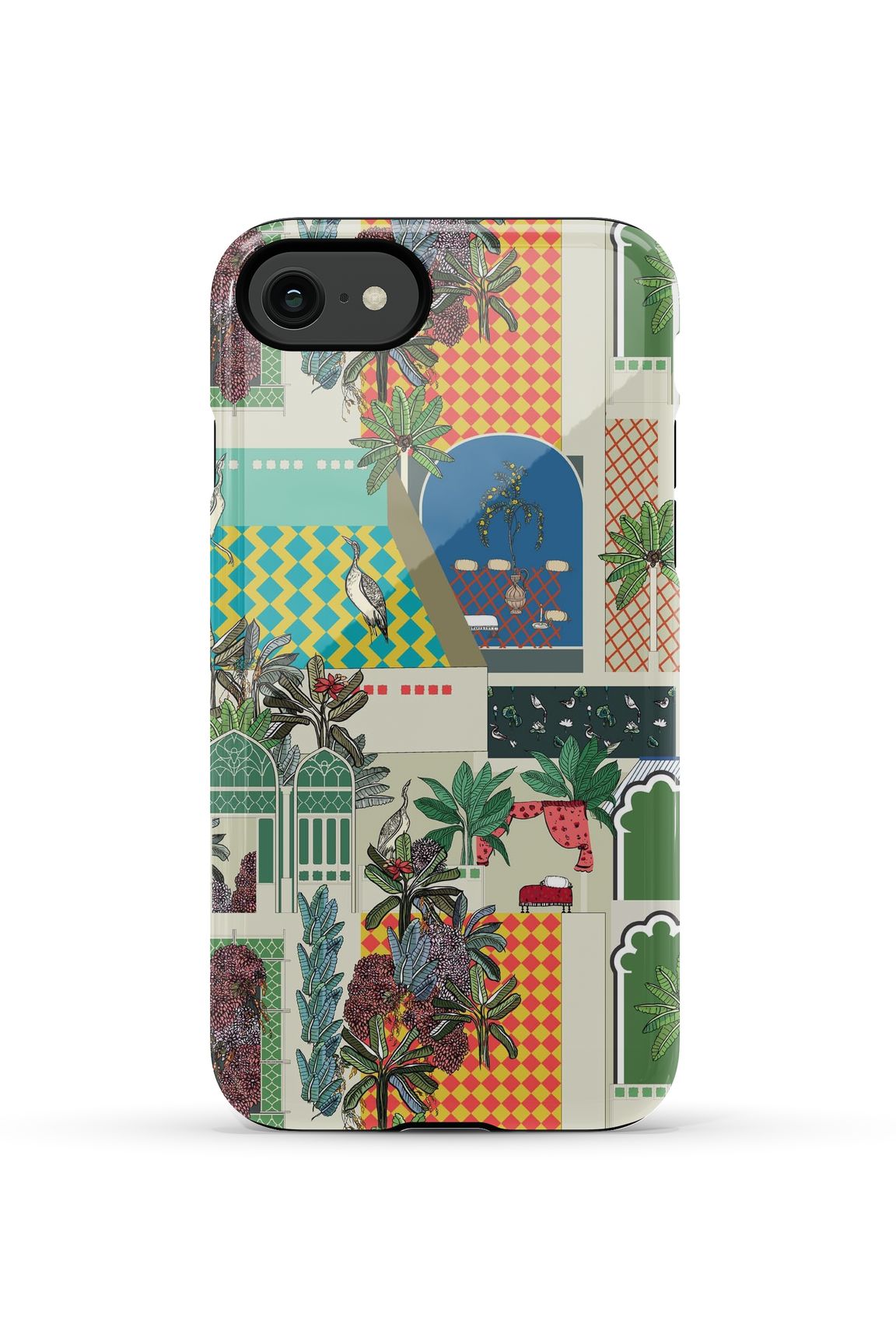 Greco Garden iPhone Case Phone Case Green / iPhone SE (2022) / Tough Katie Kime