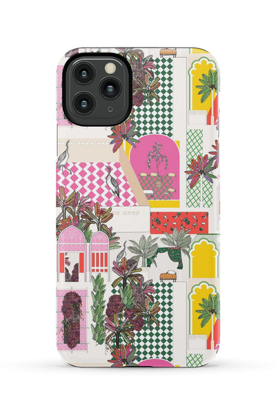 Greco Garden iPhone Case Phone Case Pink / iPhone 11 Pro Max / Tough Katie Kime