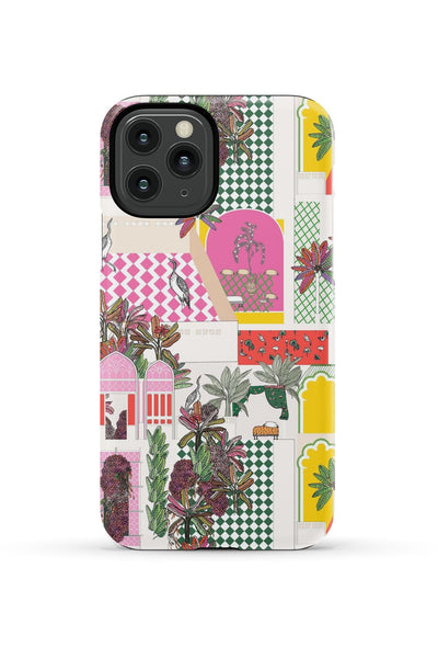 Greco Garden iPhone Case Phone Case Pink / iPhone 11 Pro / Tough Katie Kime