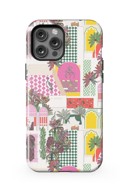 Greco Garden iPhone Case Phone Case Pink / iPhone 12 Pro Max / MagSafe Tough Katie Kime