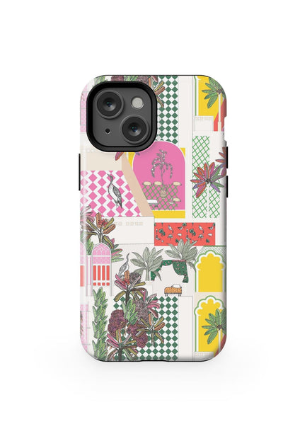 Greco Garden iPhone Case Phone Case Pink / iPhone 13 Mini / MagSafe Tough Katie Kime