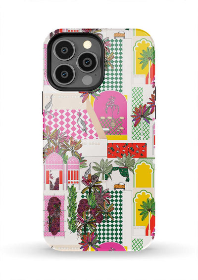 Greco Garden iPhone Case Phone Case Pink / iPhone 13 Pro Max / Tough Katie Kime