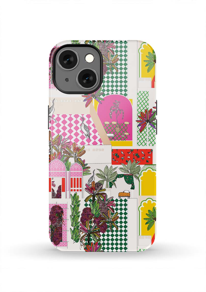 Greco Garden iPhone Case Phone Case Pink / iPhone 13 / Tough Katie Kime