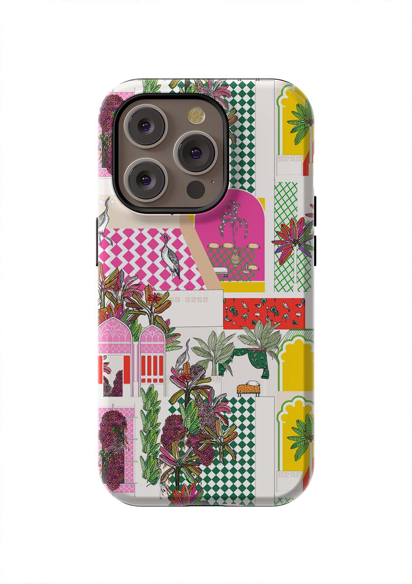 Greco Garden iPhone Case Phone Case Pink / iPhone 14 Pro / Tough Katie Kime