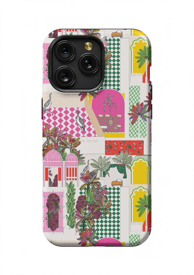 Greco Garden iPhone Case Phone Case Pink / iPhone 15 Pro Max / Tough Katie Kime