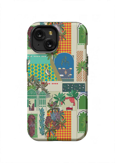 Greco Garden iPhone Case Phone Case Tough / iPhone 15 / Green Katie Kime