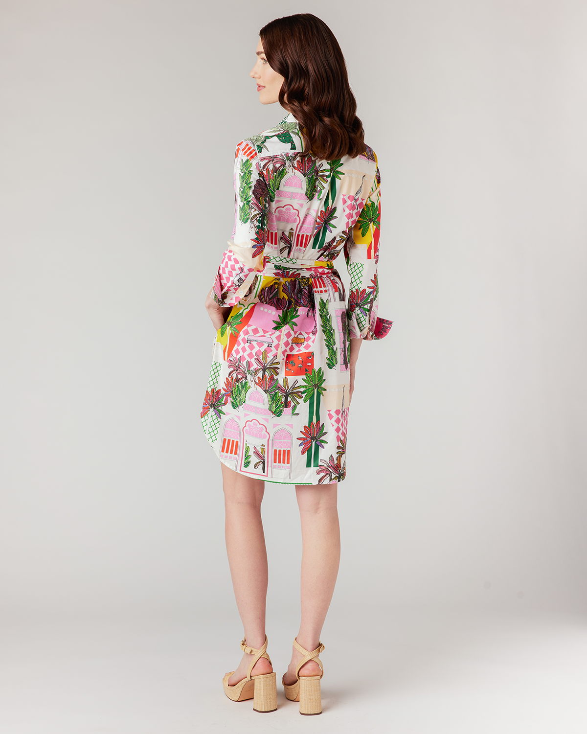 Greco Garden Sophia Shirtdress Dress Katie Kime