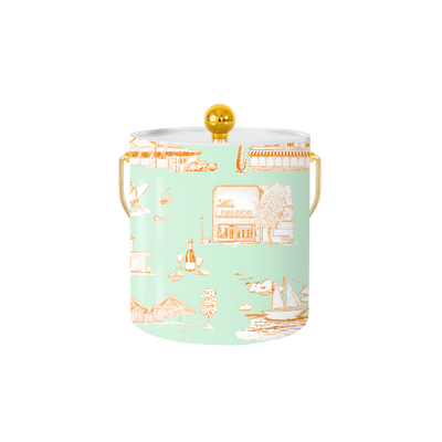 Hamptons Toile Ice Bucket Ice Bucket Katie Kime