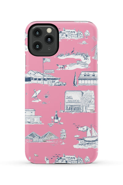 Hamptons Toile iPhone Case Phone Case Berry Navy / iPhone 11 Pro Max / Tough Katie Kime