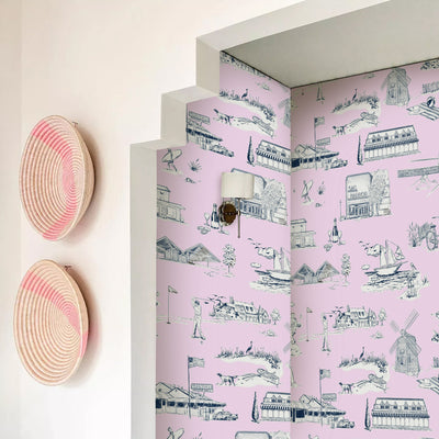 Peel & Stick Wallpaper Hamptons Toile Peel & Stick Wallpaper Katie Kime