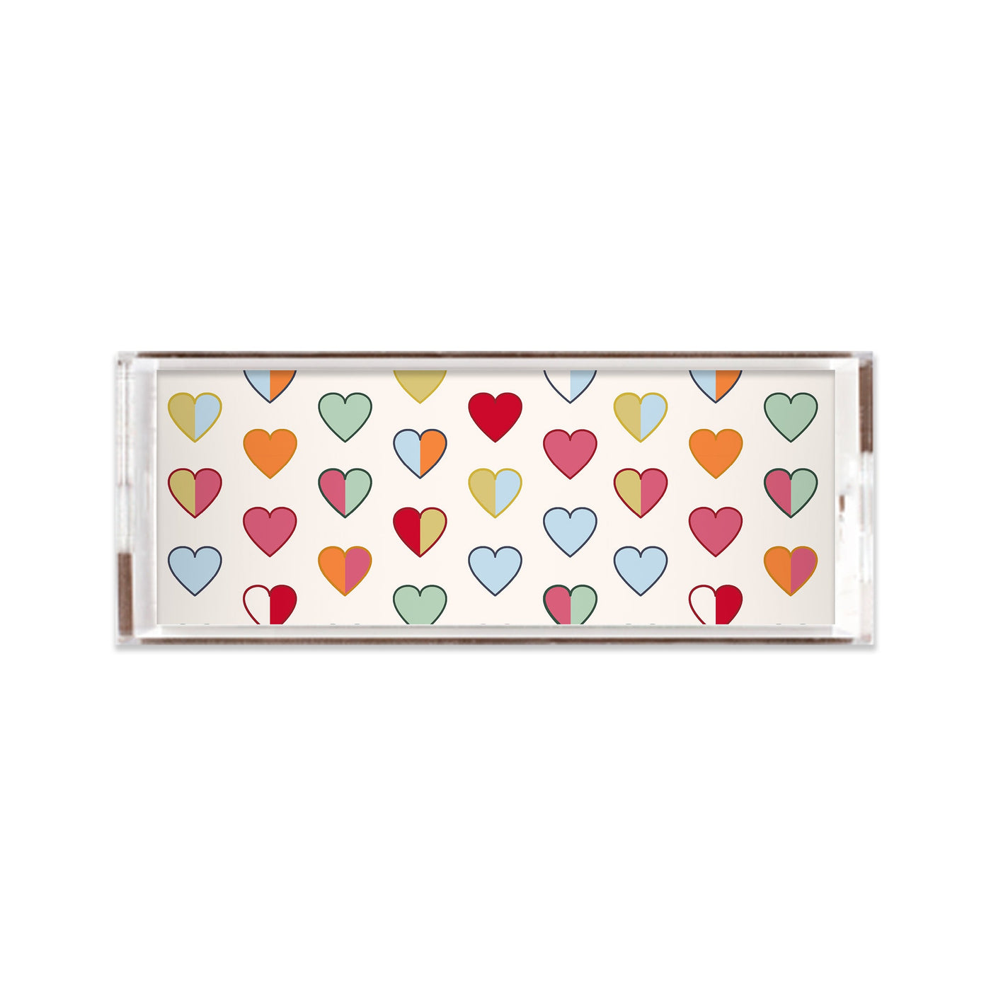 Lucite Trays Multi / 11x4 Hearts Lucite Tray Katie Kime