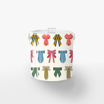 Holiday Bows Ice Bucket Ice Bucket Multi / Lucite Katie Kime