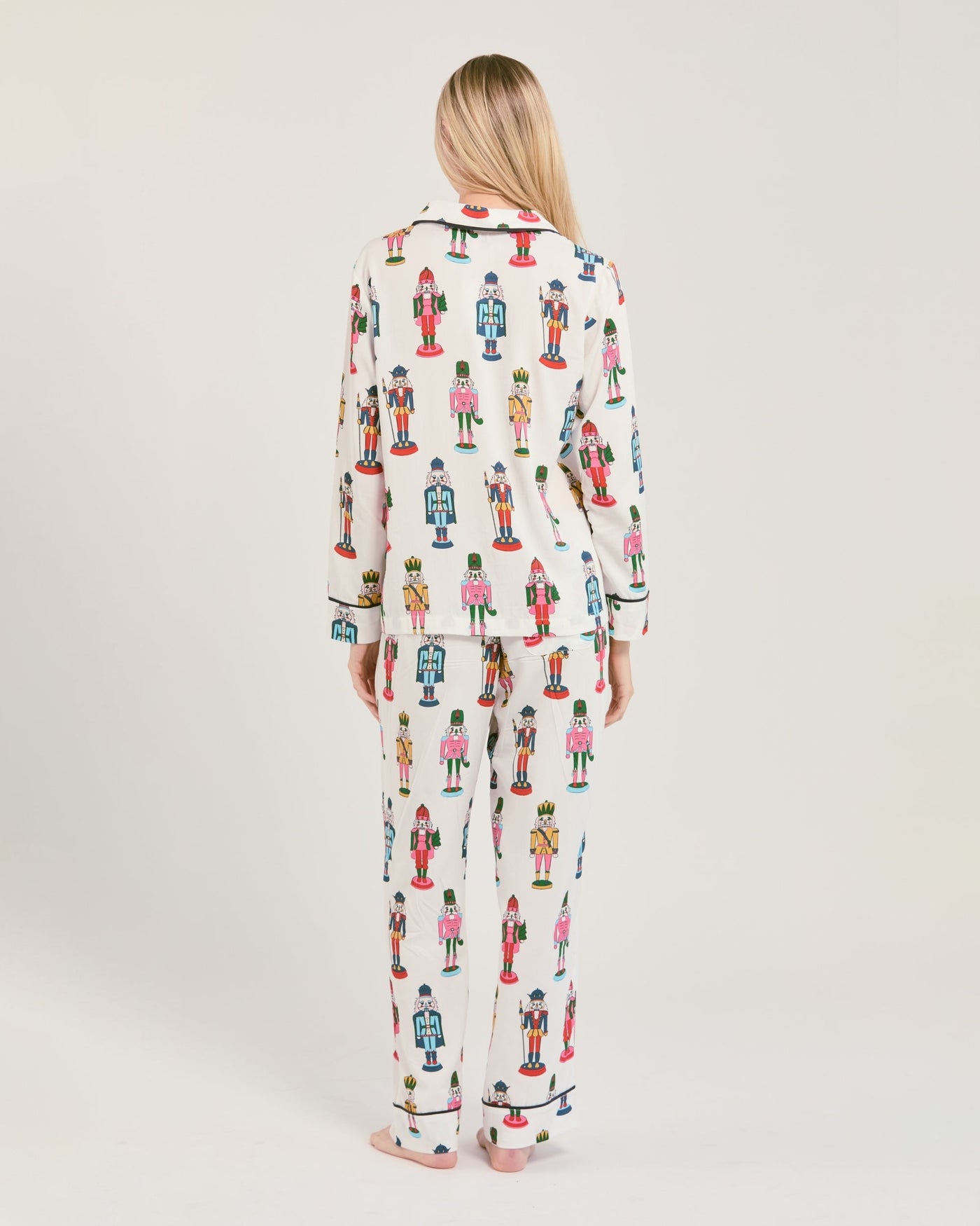 Holiday March Long Sleeve Pajama Pants Set Pajama Set Katie Kime