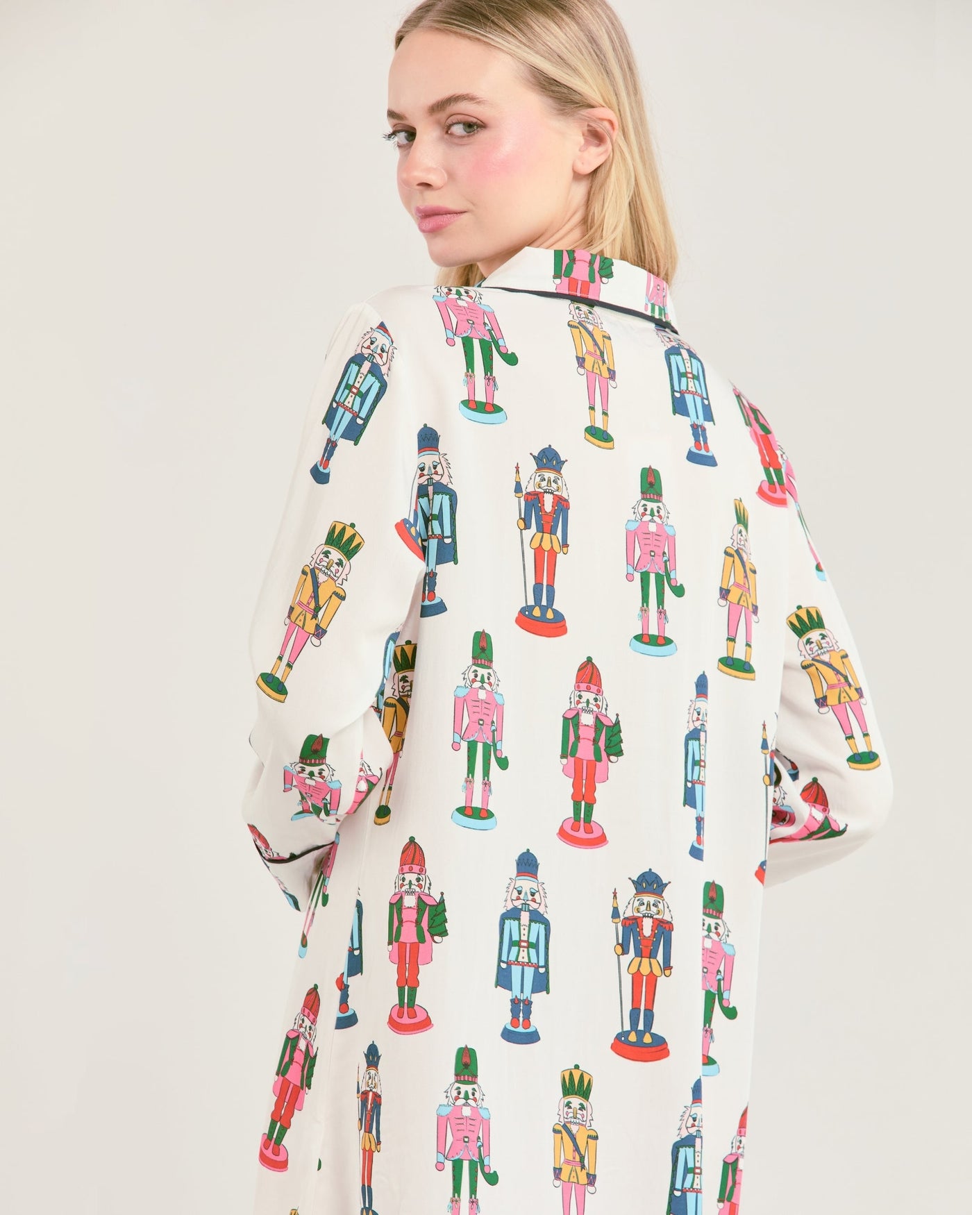 Holiday March Long Sleeve Pajama Pants Set Pajama Set Katie Kime