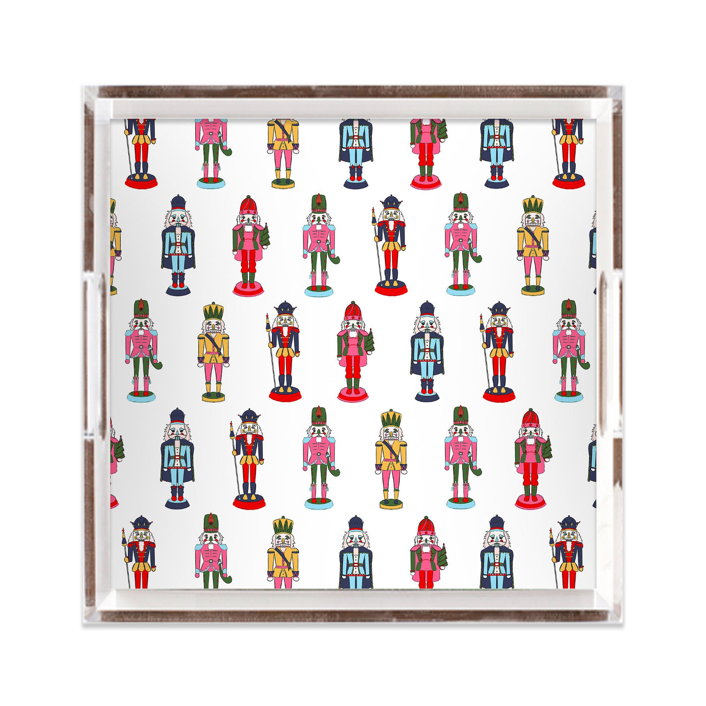 Holiday March Lucite Tray Lucite Trays Multi / 12x12 Katie Kime