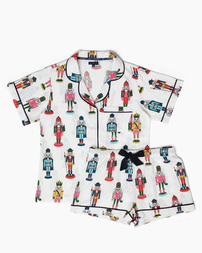 Holiday March Pajama Shorts Set Pajama Set Katie Kime