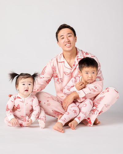 Holiday Toile Men's Pajama Pants Set Pajama Set Katie Kime