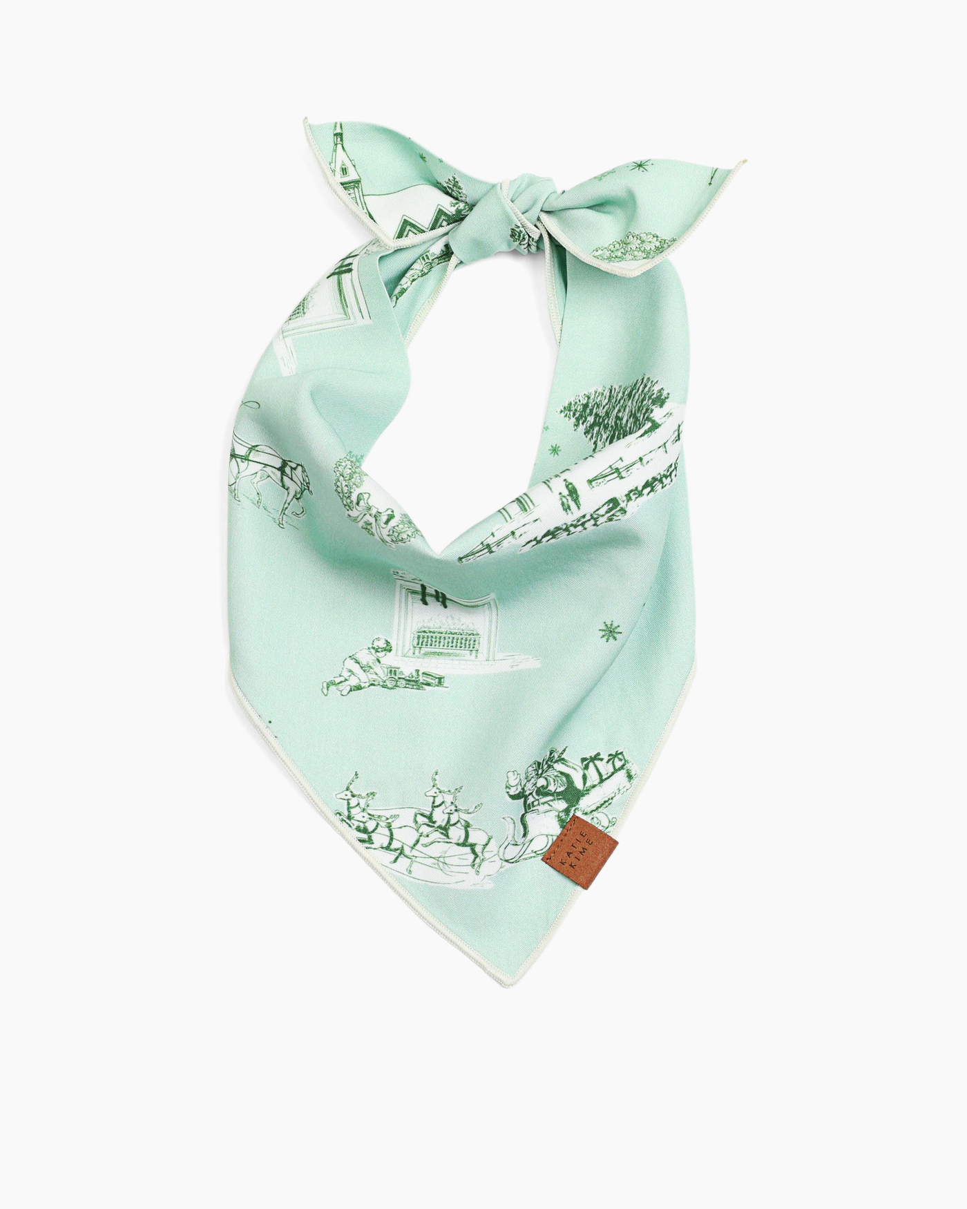 Holiday Toile Pet Bandana Dog Apparel Katie Kime