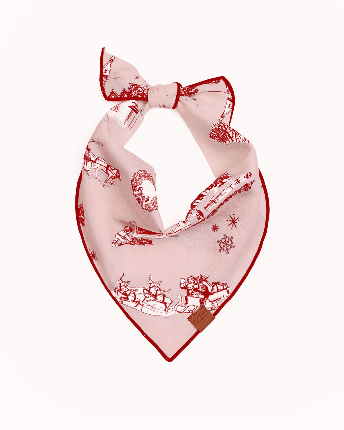 Holiday Toile Pet Bandana Dog Apparel Katie Kime