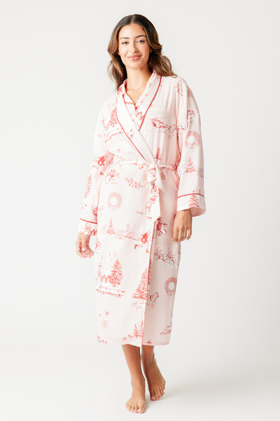 Holiday Toile Robe Robe Katie Kime