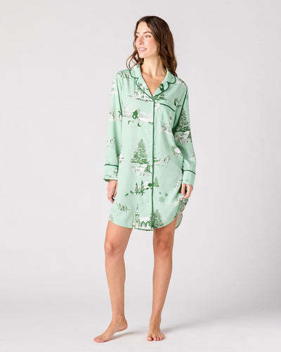 Holiday Toile Sleep Shirt Sleep Shirt Katie Kime