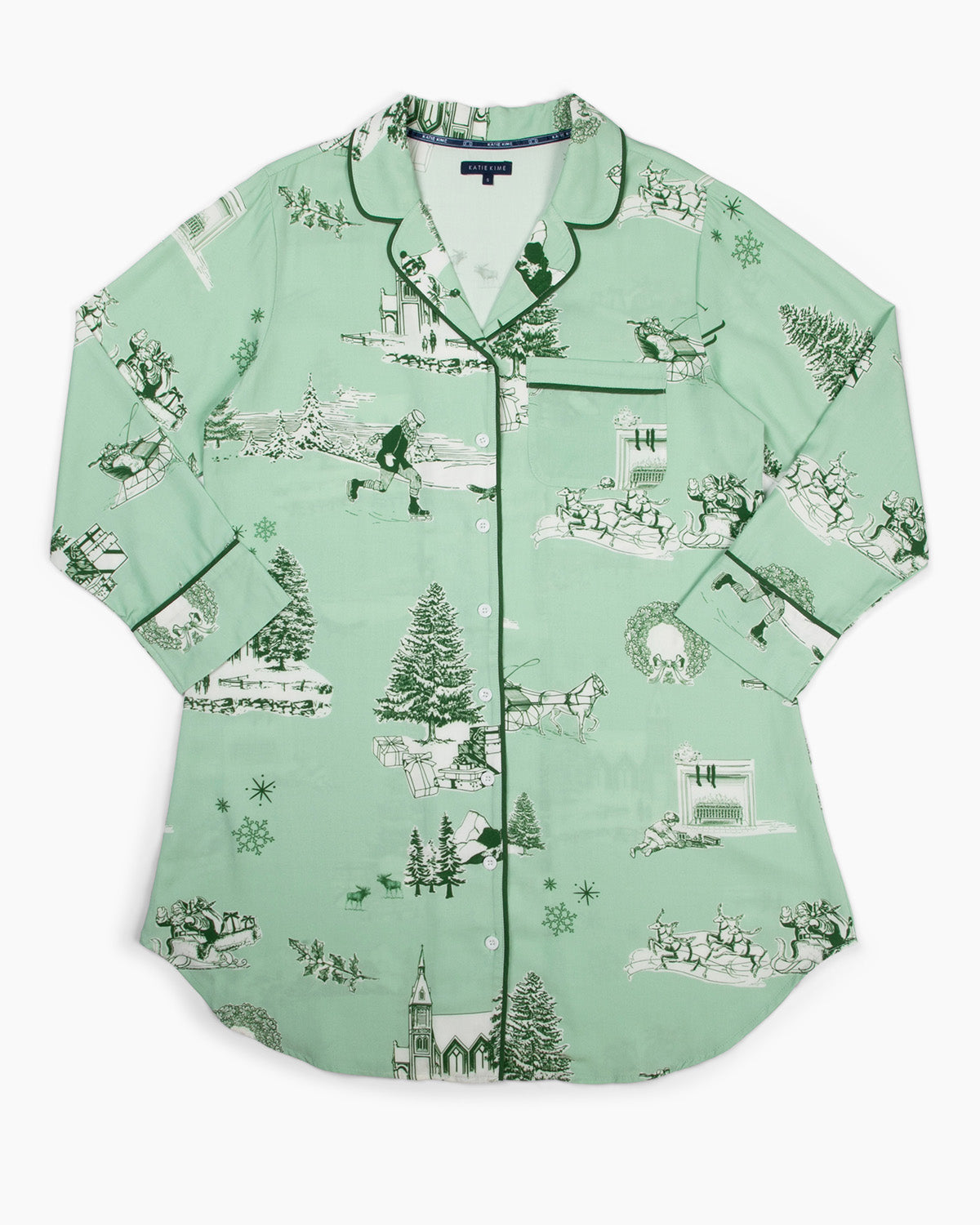 Holiday Toile Sleep Shirt Sleep Shirt Katie Kime