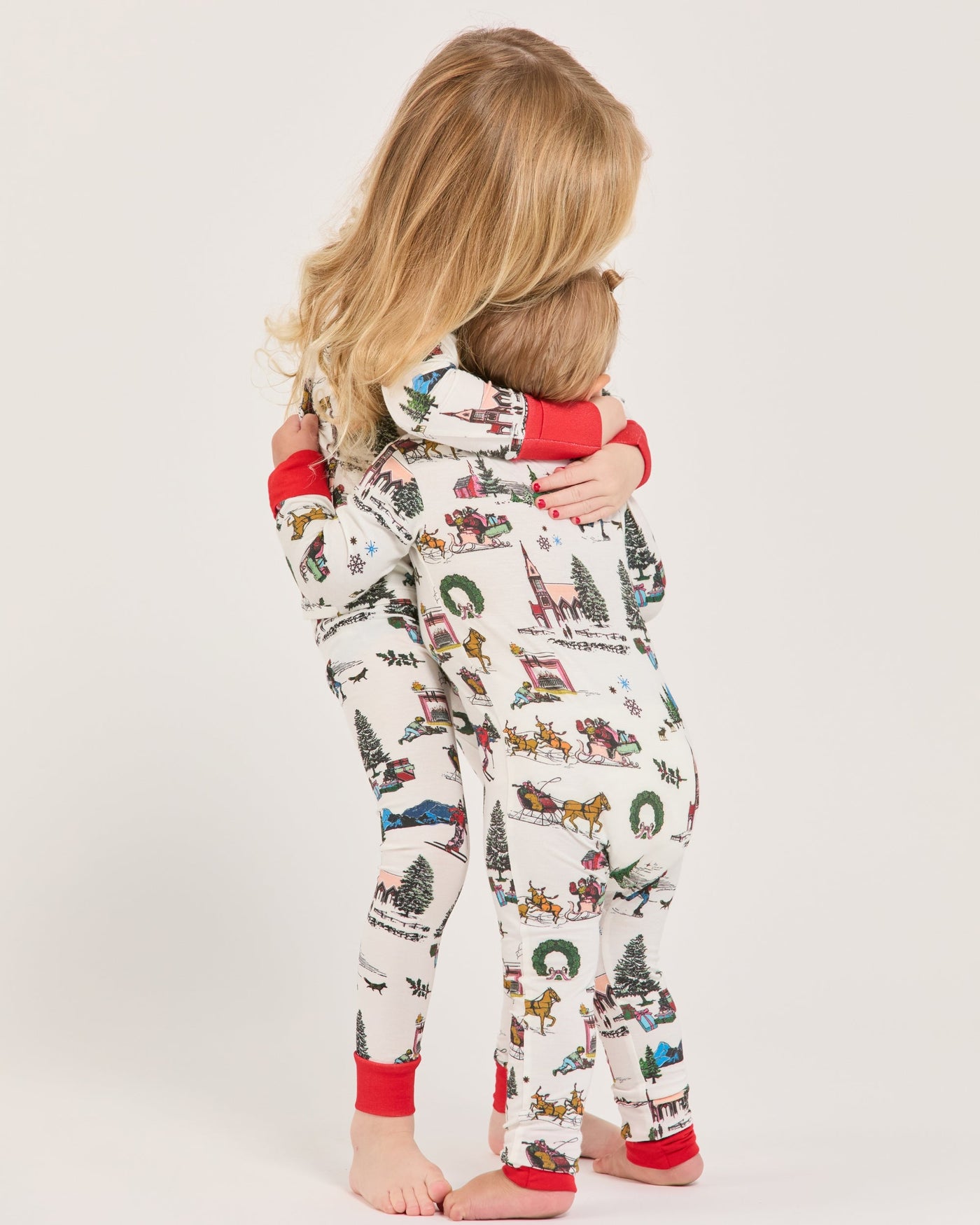 Holiday Toile Zipper Footie Pajamas Pajama Set Katie Kime
