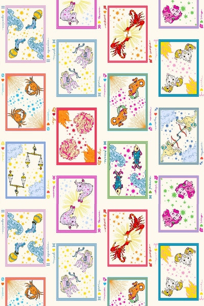 Horoscope Traditional Wallpaper Wallpaper Multi / Large Sample Katie Kime