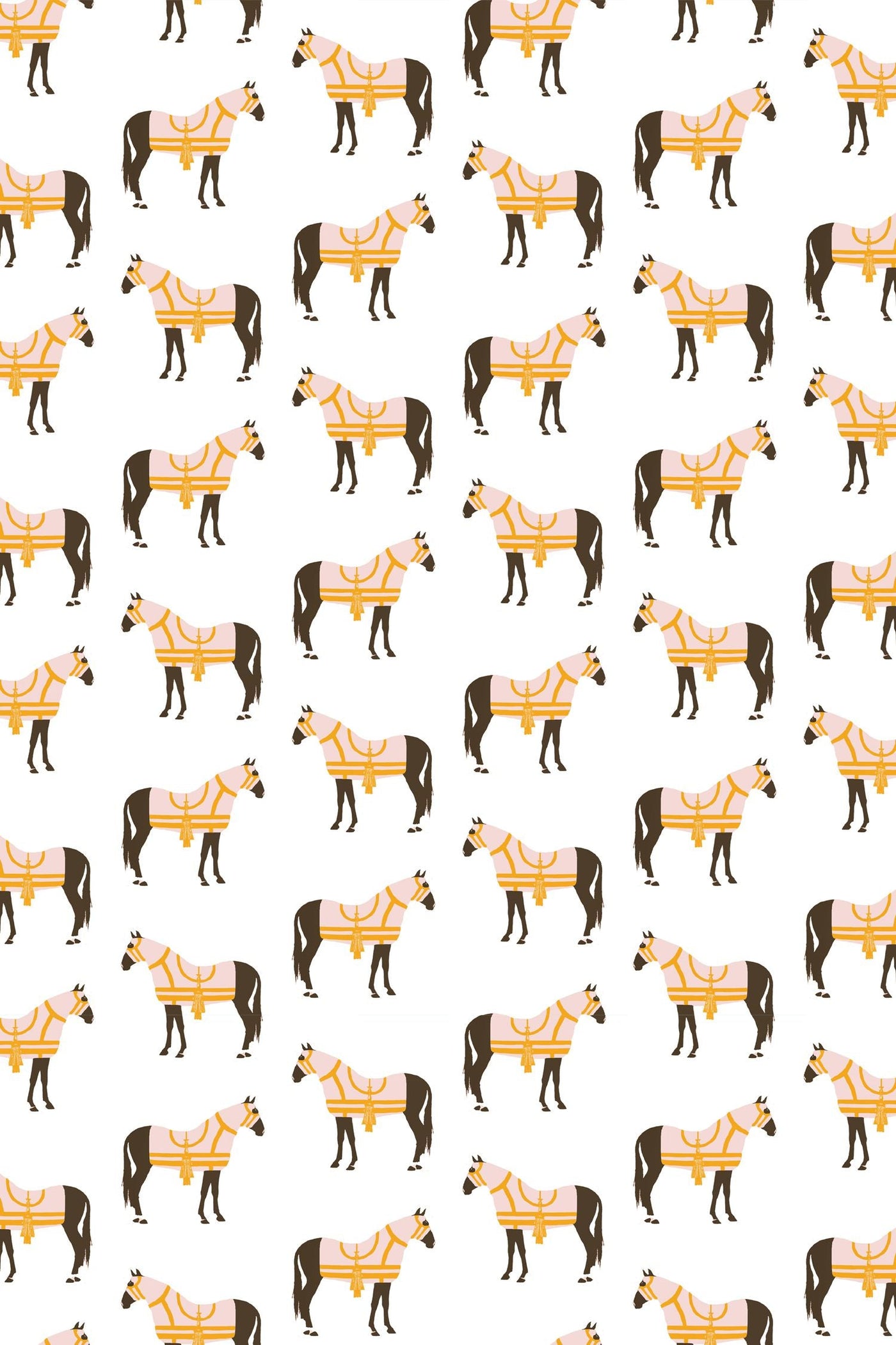 Horse & Tassel Peel & Stick Wallpaper Peel & Stick Wallpaper Katie Kime