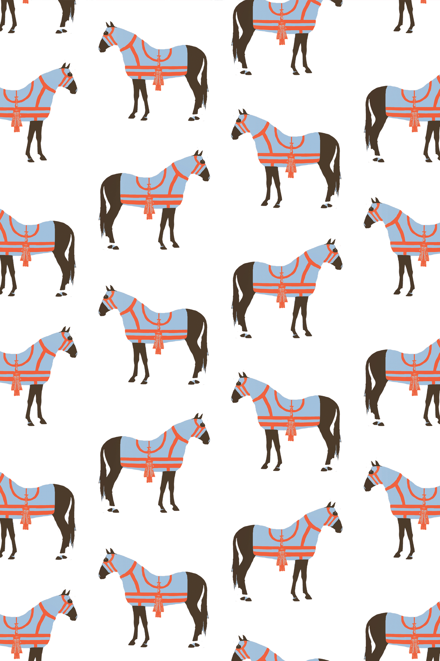 Wallpaper Horse & Tassel Traditional Wallpaper Katie Kime