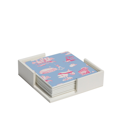 Houston Toile Coaster Set Coaster Set Katie Kime