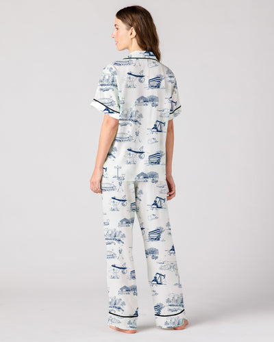 Houston Toile Pajama Pants Set Pajama Set Katie Kime