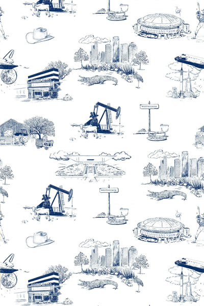 Houston Toile Peel & Stick Wallpaper Peel & Stick Wallpaper Katie Kime