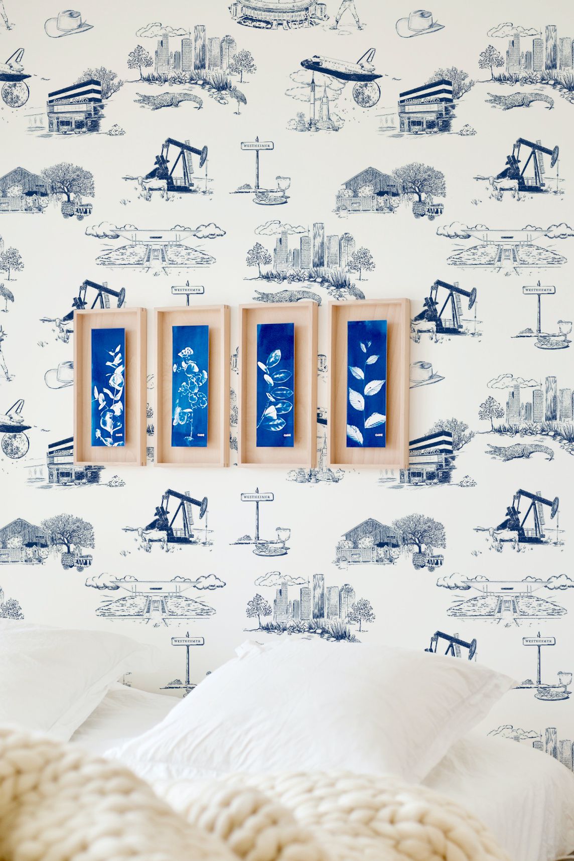 Houston Toile Peel & Stick Wallpaper Peel & Stick Wallpaper Katie Kime