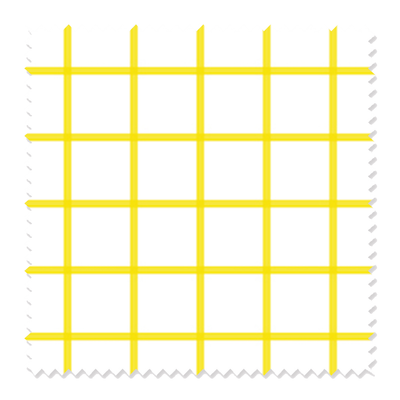 In Check Fabric Fabric Cotton Twill / Yellow / By The Yard Katie Kime