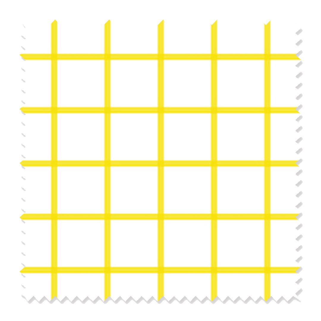 In Check Fabric Fabric Cotton / Yellow / Sample Katie Kime