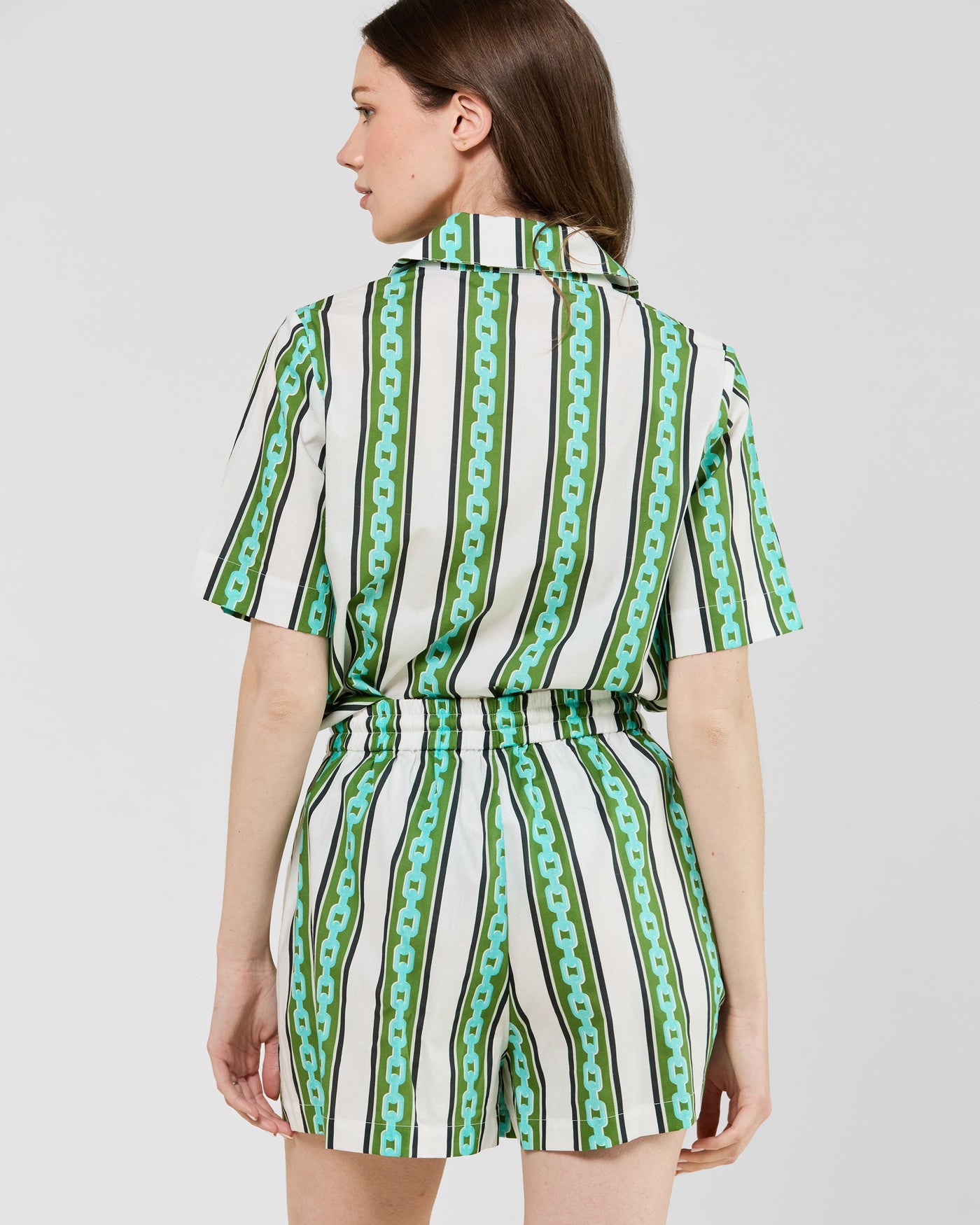 Jane Top in Chain Stripe Top Katie Kime