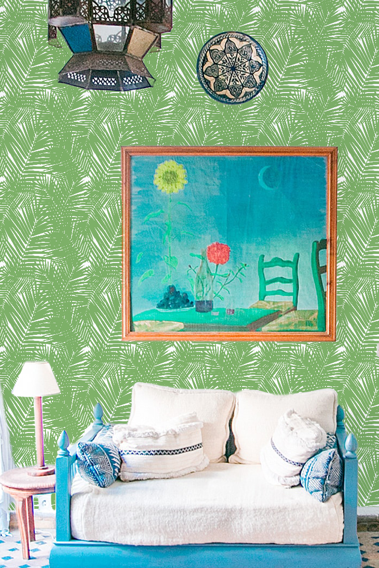 Peel & Stick Wallpaper Jungle Leaves Peel & Stick Wallpaper Katie Kime