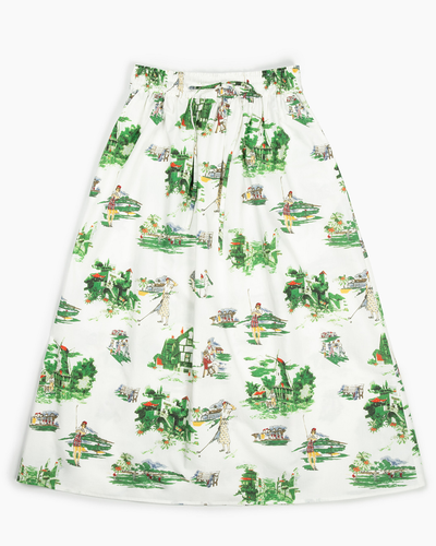 Knoll Skirt in Golf Toile Skirt Katie Kime