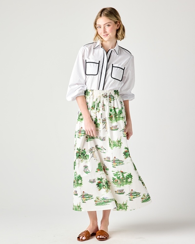 Knoll Skirt in Golf Toile Skirt Katie Kime