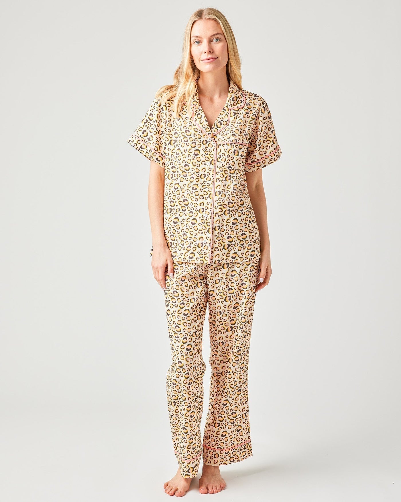 Leopard Print Pajama Set Pajama Set Katie Kime