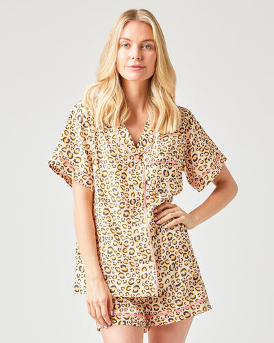 Leopard Print Pajama Set Pajama Set Multi / XXS / Shorts Katie Kime