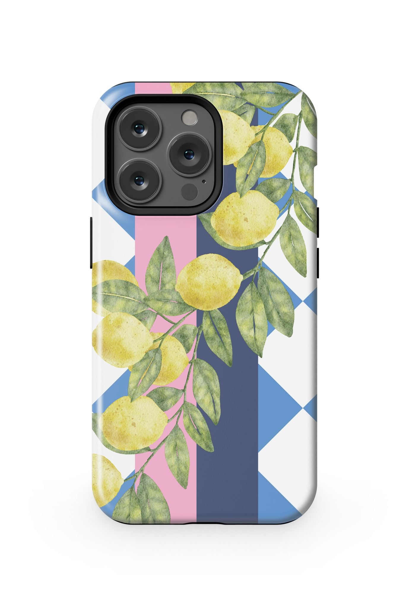 Limoncello iPhone Case Phone Case Blue Yellow / iPhone 13 Pro / MagSafe Tough Katie Kime